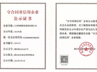 守合同重信用企业公示证书